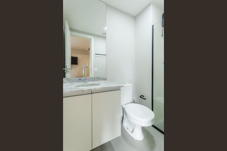 Studio para alugar com 27m², 1 quarto e sem vaga Studio para alugar com 27m², 1 quarto e sem vagaBanheiro