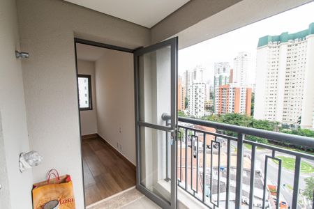 Studio à venda com 27m², 1 quarto e sem vagaVaranda