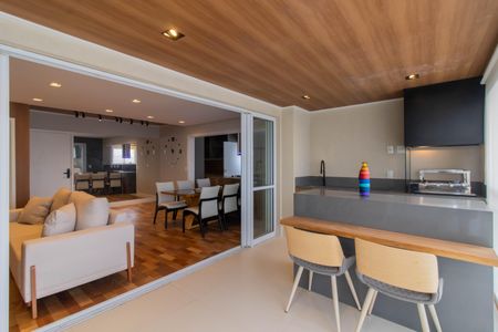 Varanda Gourmet de apartamento à venda com 3 quartos, 122m² em Jardim Flor da Montanha, Guarulhos