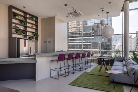 Studio para alugar com 23m², 1 quarto e sem vagaÁrea comum - Salão de festas