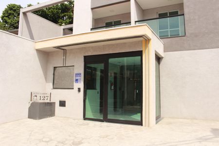 Studio para alugar com 27m², 1 quarto e sem vagaFachada/Plaquinha