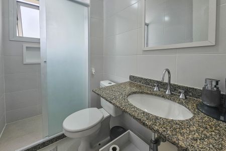 Apartamento para alugar com 130m², 3 quartos e 2 vagasBanheiro da Suíte 1