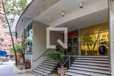 Studio para alugar com 30m², 1 quarto e sem vagaFachada e portaria