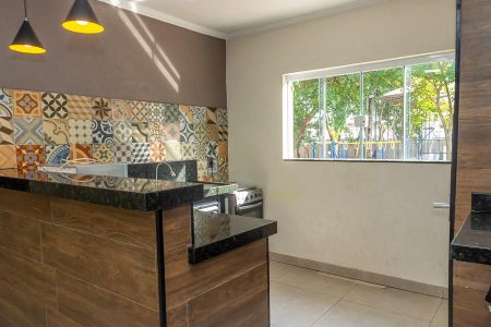 Apartamento para alugar com 51m², 2 quartos e 1 vagaÁrea comum-Cozinha do salão de festa