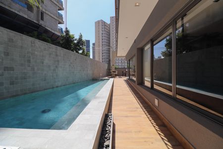 Studio para alugar com 26m², 1 quarto e sem vagaPiscina