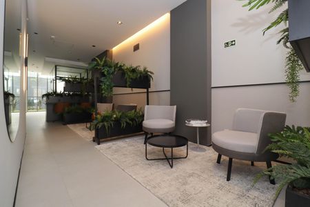 Studio para alugar com 26m², 1 quarto e sem vagaHall social