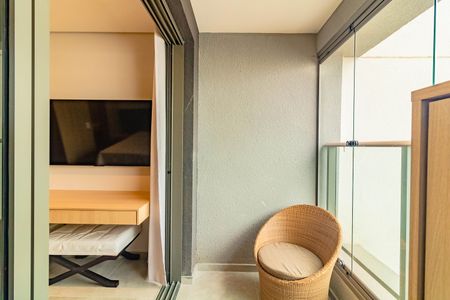 Studio à venda com 25m², 1 quarto e sem vagaVaranda