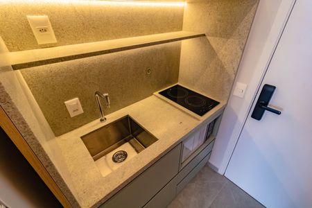 Studio à venda com 25m², 1 quarto e sem vagaCozinha