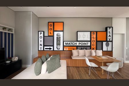 Apartamento para alugar com 110m², 2 quartos e 2 vagasÁrea comum - Salão de jogos