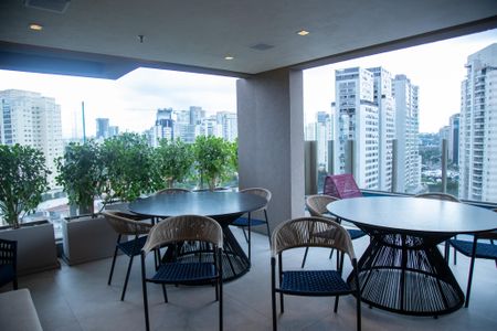 Studio à venda com 25m², 1 quarto e sem vagaÁrea gourmet