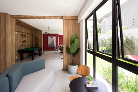 Studio para alugar com 31m², 1 quarto e sem vaga Studio para alugar com 31m², 1 quarto e sem vagaHall social