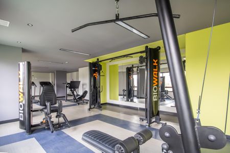 Apartamento para alugar com 42m², 1 quarto e 1 vaga Apartamento para alugar com 42m², 1 quarto e 1 vagaÁrea comum - Academia