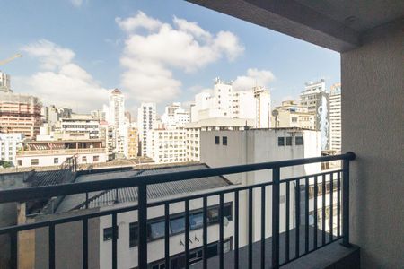 Studio para alugar com 27m², 1 quarto e sem vagaVaranda