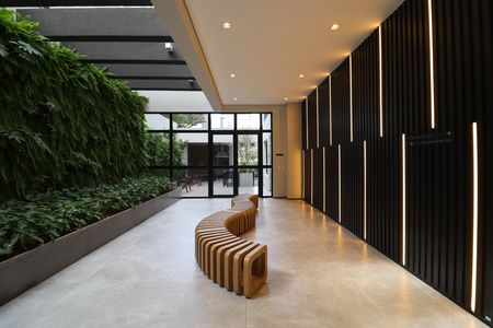 Studio para alugar com 28m², 1 quarto e sem vaga Studio para alugar com 28m², 1 quarto e sem vagaHall social
