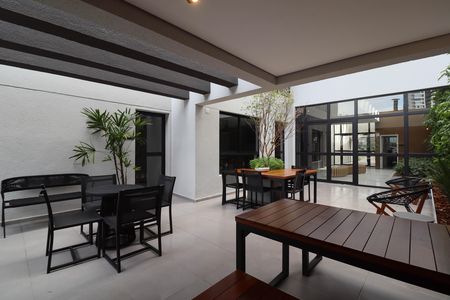 Studio para alugar com 28m², 1 quarto e sem vaga Studio para alugar com 28m², 1 quarto e sem vagaÁrea comum - Churrasqueira