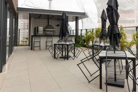 Apartamento para alugar com 25m², 1 quarto e sem vaga Apartamento para alugar com 25m², 1 quarto e sem vagaÁrea comum - Churrasqueira