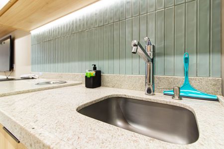 Cozinha de kitnet/studio para alugar com 1 quarto, 25m² em Perdizes, São Paulo