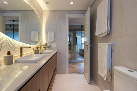 Apartamento à venda com 157m², 3 quartos e 2 vagasBanheiro da Suíte 1