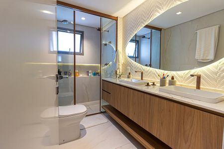 Apartamento à venda com 157m², 3 quartos e 2 vagasBanheiro da Suíte 1