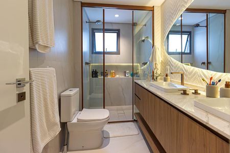 Apartamento à venda com 157m², 3 quartos e 2 vagasBanheiro da Suíte 1