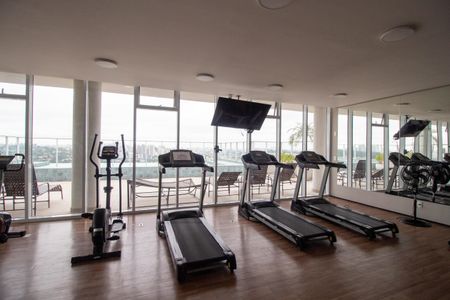 Apartamento para alugar com 30m², 1 quarto e 1 vaga Apartamento para alugar com 30m², 1 quarto e 1 vagaÁrea comum - Academia