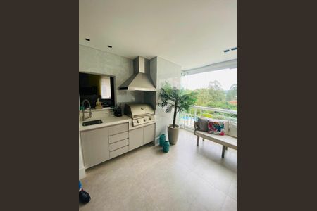 Varanda gourmet de apartamento à venda com 3 quartos, 123m² em Alphaville, Santana de Parnaíba