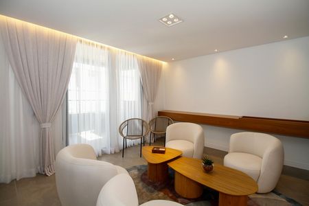 Studio para alugar com 25m², 1 quarto e sem vaga Studio para alugar com 25m², 1 quarto e sem vagaÁrea Comum - Espaço Gourmet