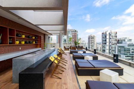 Apartamento para alugar com 42m², 1 quarto e 1 vagaRooftop