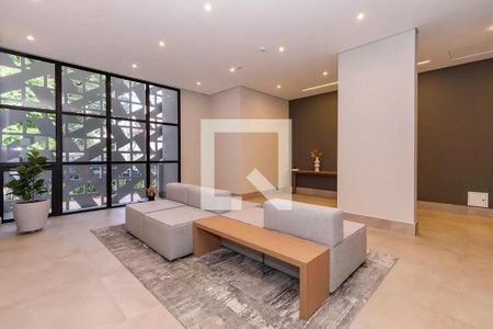 Studio para alugar com 26m², 1 quarto e sem vaga Studio para alugar com 26m², 1 quarto e sem vagaÁrea comum - Hall Social