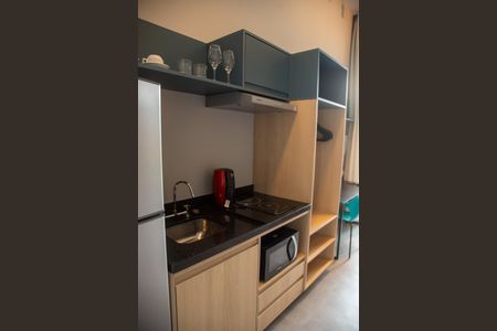 Studio para alugar com 25m², 1 quarto e sem vaga Studio para alugar com 25m², 1 quarto e sem vagaCozinha