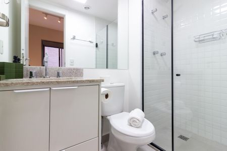 Apartamento para alugar com 31m², 1 quarto e sem vagaBanheiro da Suíte