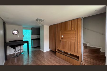 Sala - Sala de Jantar  de casa de condomínio para alugar com 2 quartos, 100m² em Vila Homero Thon, Santo André