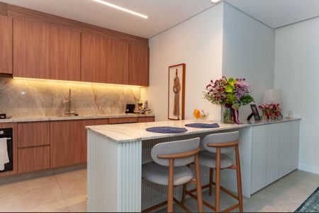 Apartamento à venda com 131m², 2 quartos e 3 vagas Apartamento à venda com 131m², 2 quartos e 3 vagasCozinha Americana