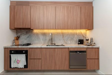 Apartamento à venda com 131m², 2 quartos e 3 vagas Apartamento à venda com 131m², 2 quartos e 3 vagasCozinha Americana