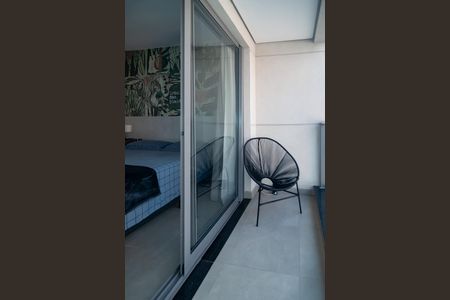 Studio à venda com 29m², 1 quarto e sem vagaVaranda