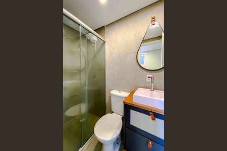 Banheiro de kitnet/studio para alugar com 1 quarto, 25m² em Vila Prudente, São Paulo