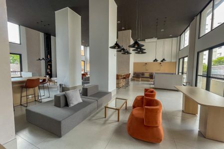 Studio para alugar com 25m², 1 quarto e sem vaga Studio para alugar com 25m², 1 quarto e sem vagaÁrea comum - Salão de festas