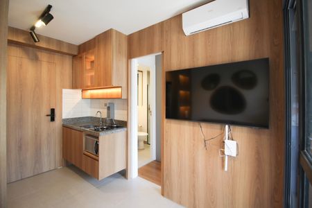 Sala de apartamento para alugar com 1 quarto, 26m² em Vila Olímpia, São Paulo