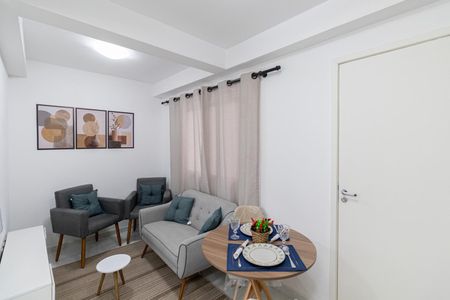 Sala/Cozinha de apartamento à venda com 2 quartos, 34m² em Vila Ré, São Paulo