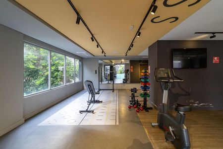 Studio à venda com 29m², 1 quarto e sem vaga Studio à venda com 29m², 1 quarto e sem vagaÁrea comum - Academia