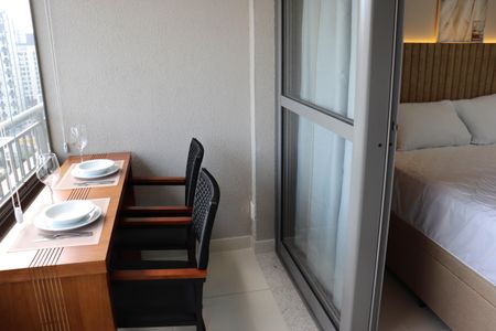 Studio para alugar com 26m², 1 quarto e sem vagaSacada