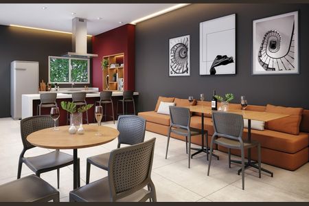 Apartamento à venda com 27m², 1 quarto e 1 vaga Apartamento à venda com 27m², 1 quarto e 1 vagaÁrea comum - Salão de Festa Adulto