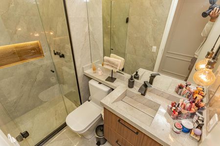 Apartamento à venda com 55m², 2 quartos e 1 vagaBanheiro Social