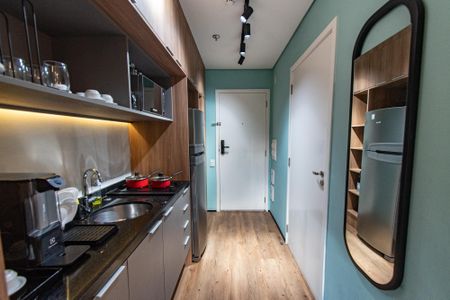 Studio à venda com 30m², 1 quarto e sem vagaCozinha