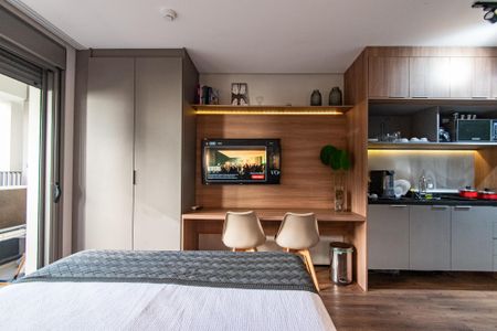 Studio à venda com 30m², 1 quarto e sem vagaSala/quarto