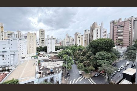Vista da Sala de apartamento à venda com 2 quartos, 55m² em Lourdes, Belo Horizonte