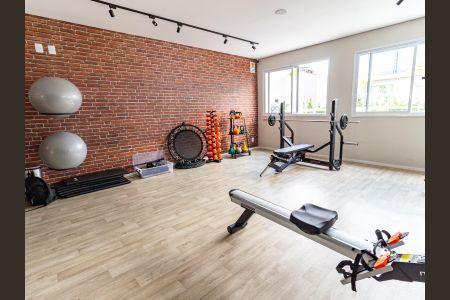 Apartamento para alugar com 37m², 2 quartos e sem vaga Apartamento para alugar com 37m², 2 quartos e sem vagaÁrea comum - Academia