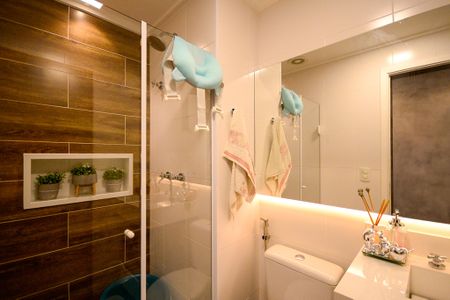 Apartamento à venda com 67m², 2 quartos e 1 vagaBanheiro Social 