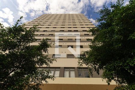 Studio para alugar com 28m², 1 quarto e sem vaga Studio para alugar com 28m², 1 quarto e sem vagaFachada