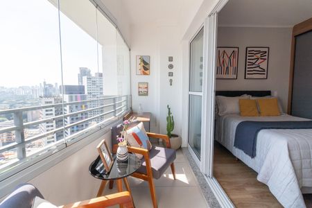 Studio para alugar com 25m², 1 quarto e 1 vagaVaranda